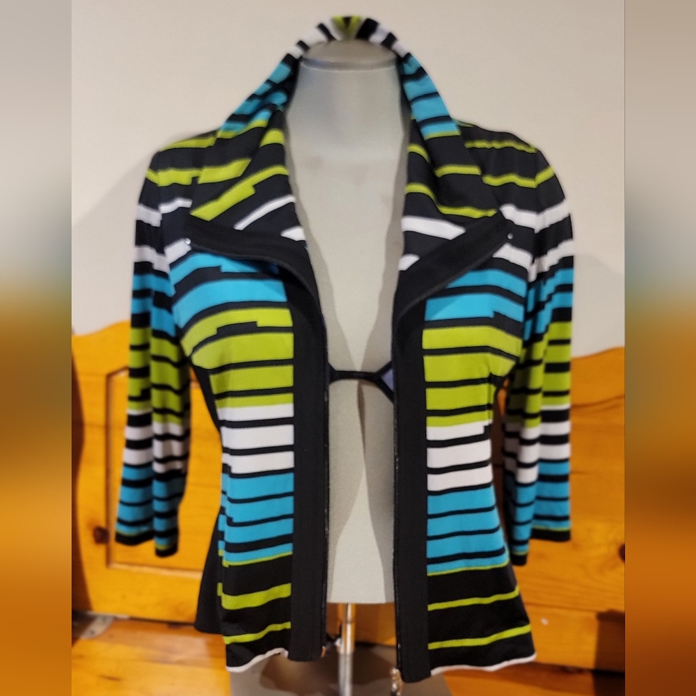 Joseph Ribkoff Multicolor Striped Sweater - Picture 4 of 13